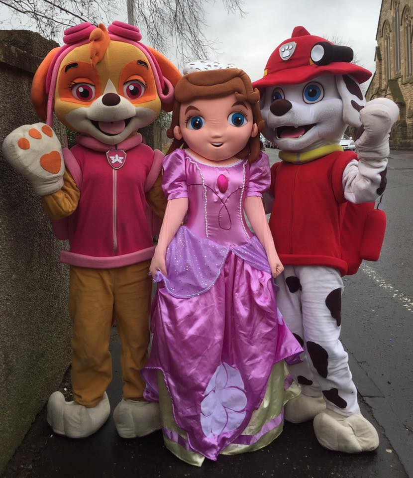 Princess Sofia Mascot - Hire in Glasgow