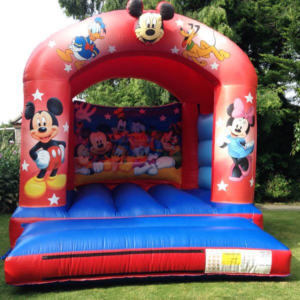 Pink Mickey and Minnie Bouncy Castle - 10' x 12