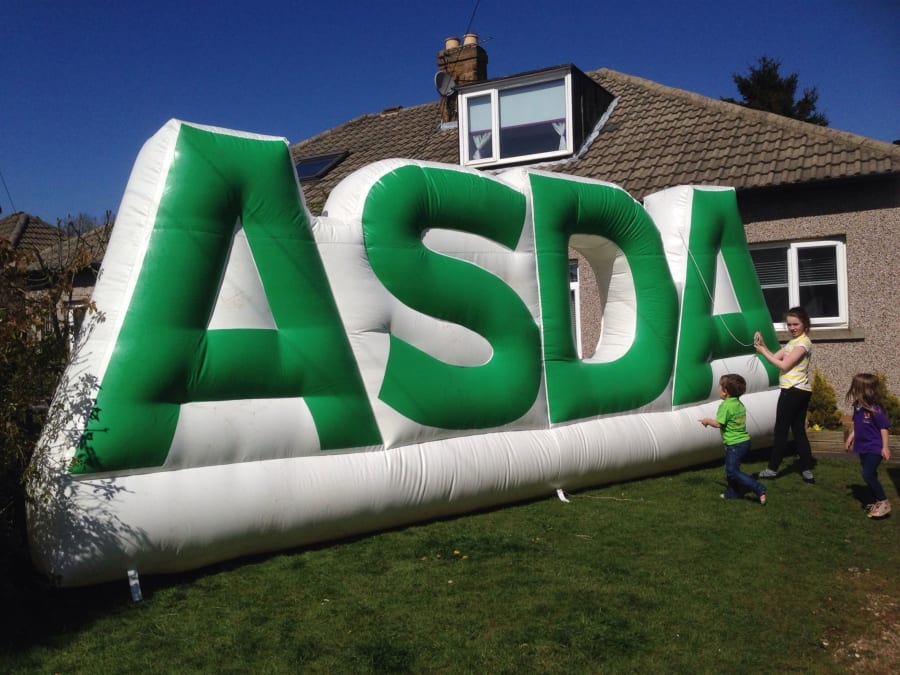 Asda inflatable store