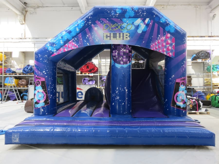 17x18ft Play Side Disco Combo Bouncy Castle Hire Inflatable Slide Hire Disco Dome Hire In Wolverhampton Walsall Dudley Cannock Birmingham Telford Welshpool