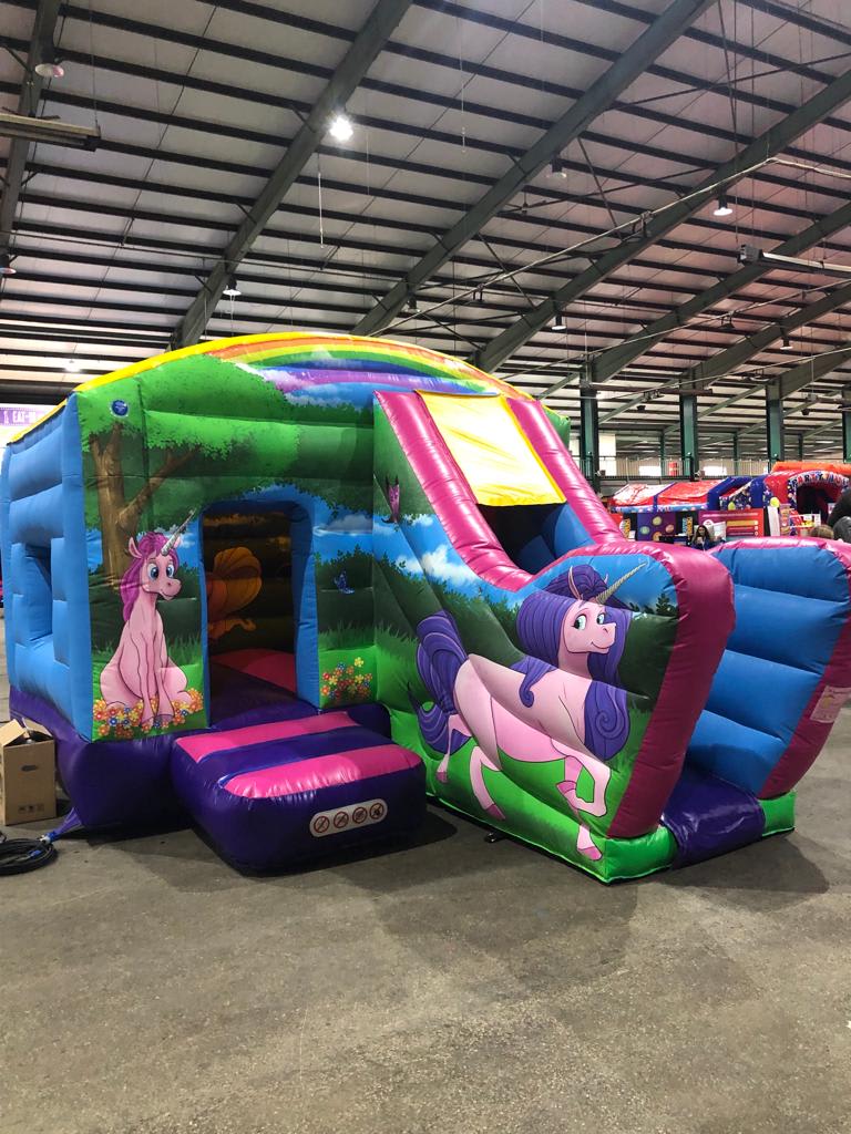 Inflatable bouncy hot sale unicorn