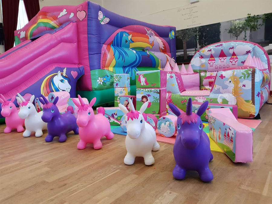 unicorn bouncy hopper