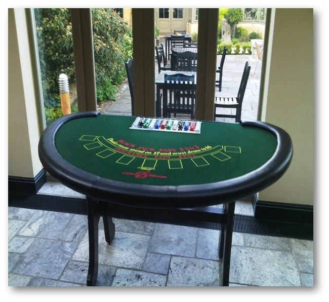 Blackjack table cover