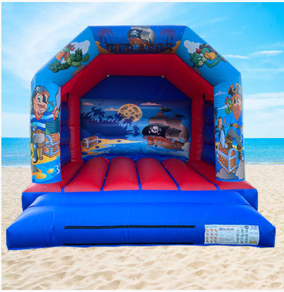 13ft X 13ft X 12ft High Pirate Castle Bouncy Castle Hire In Isle Of Man