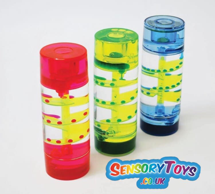 Big Mo's Toys Liquid Motion Spiral Timer Toy For Sensory Play Relaxing