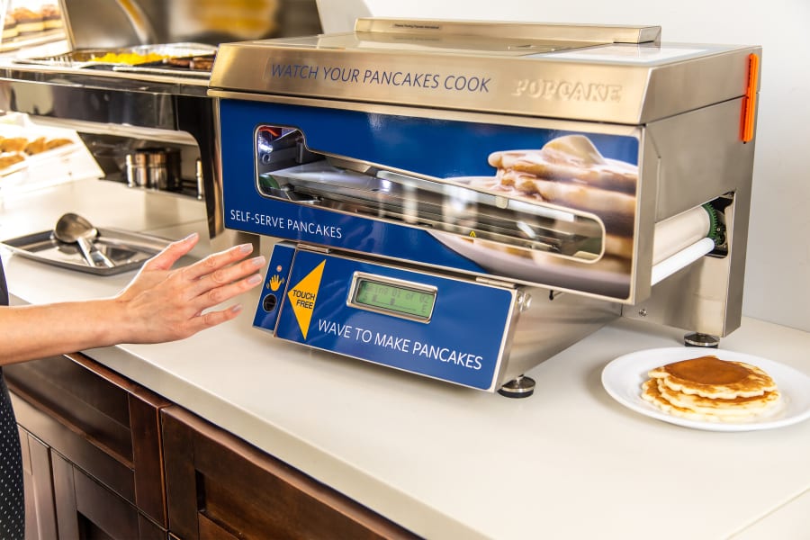 Machine à pancakes automatique by distribuy hotellerie.