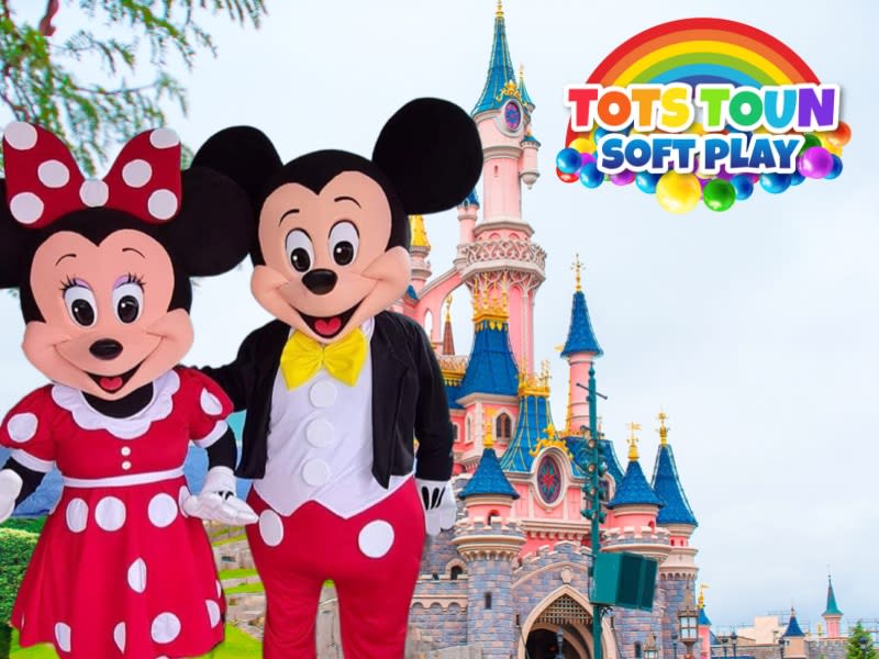 Mickey Minnie Mouse costume hire Bouncy Castle Hire Soft Play Hire Kids Parties in Fife Edinburgh Falkirk Perth Dunfermline Kirkcaldy Glenrothes Leven Tots toun soft play