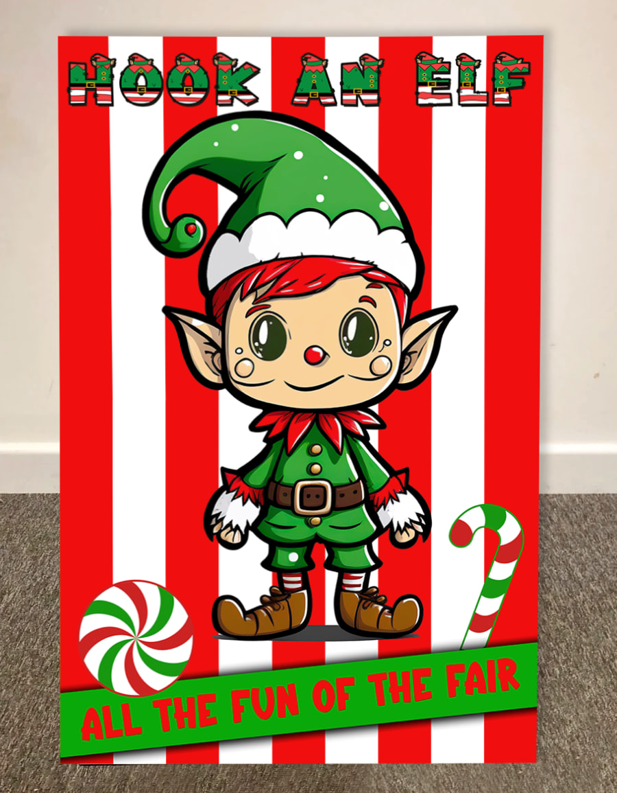 Hook an Elf Side Stall Game - Inflatable, Bouncy Castle, Entertainment,  Event & Party Hire in London, Hertfordshire, Essex, Surrey, East of  England, Nationwide