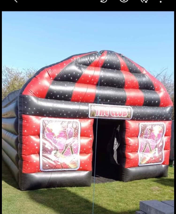 Inflatable Night Club( Red & Black) - Bouncy Castle Hire in Kilmarnock,  East Ayrshire