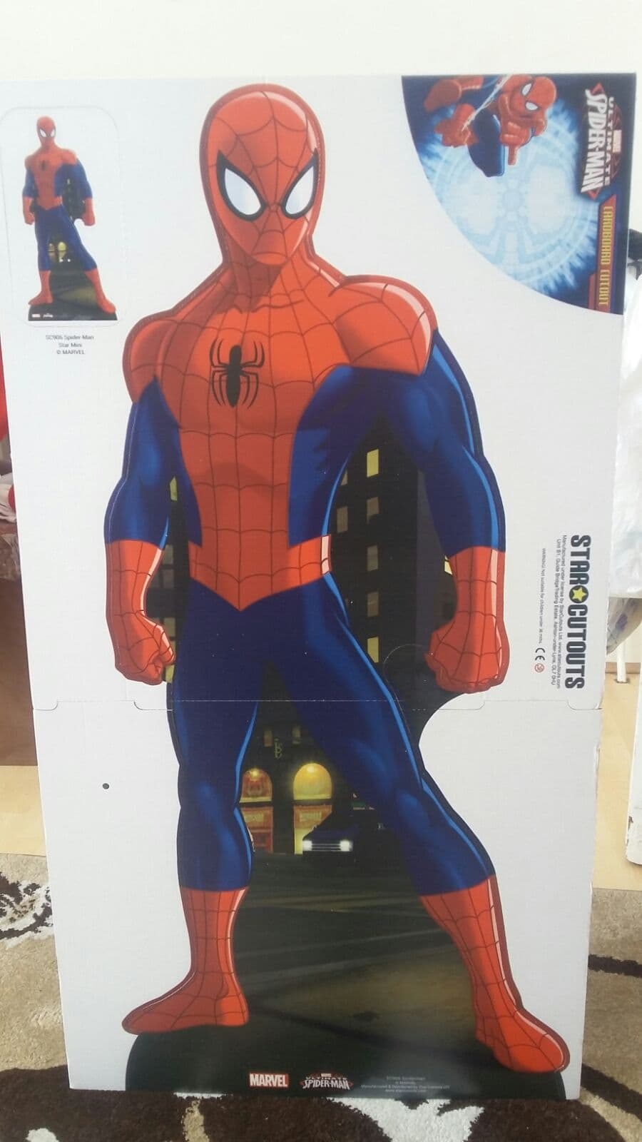 Spider man cardboard cut out - Bouncy Castle Hire in Catford, Bromley,  London, Lewisham, Greenwich, Beckenham