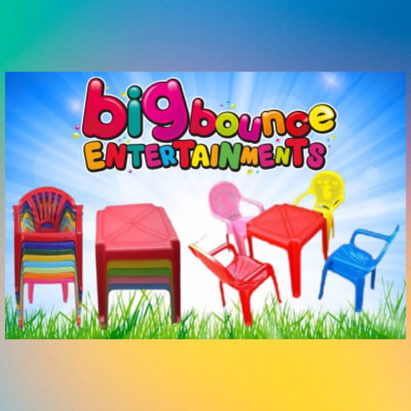 Kiddies table and chairs for hire best sale