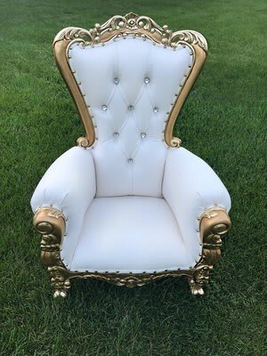 Child size throne chair rental sale