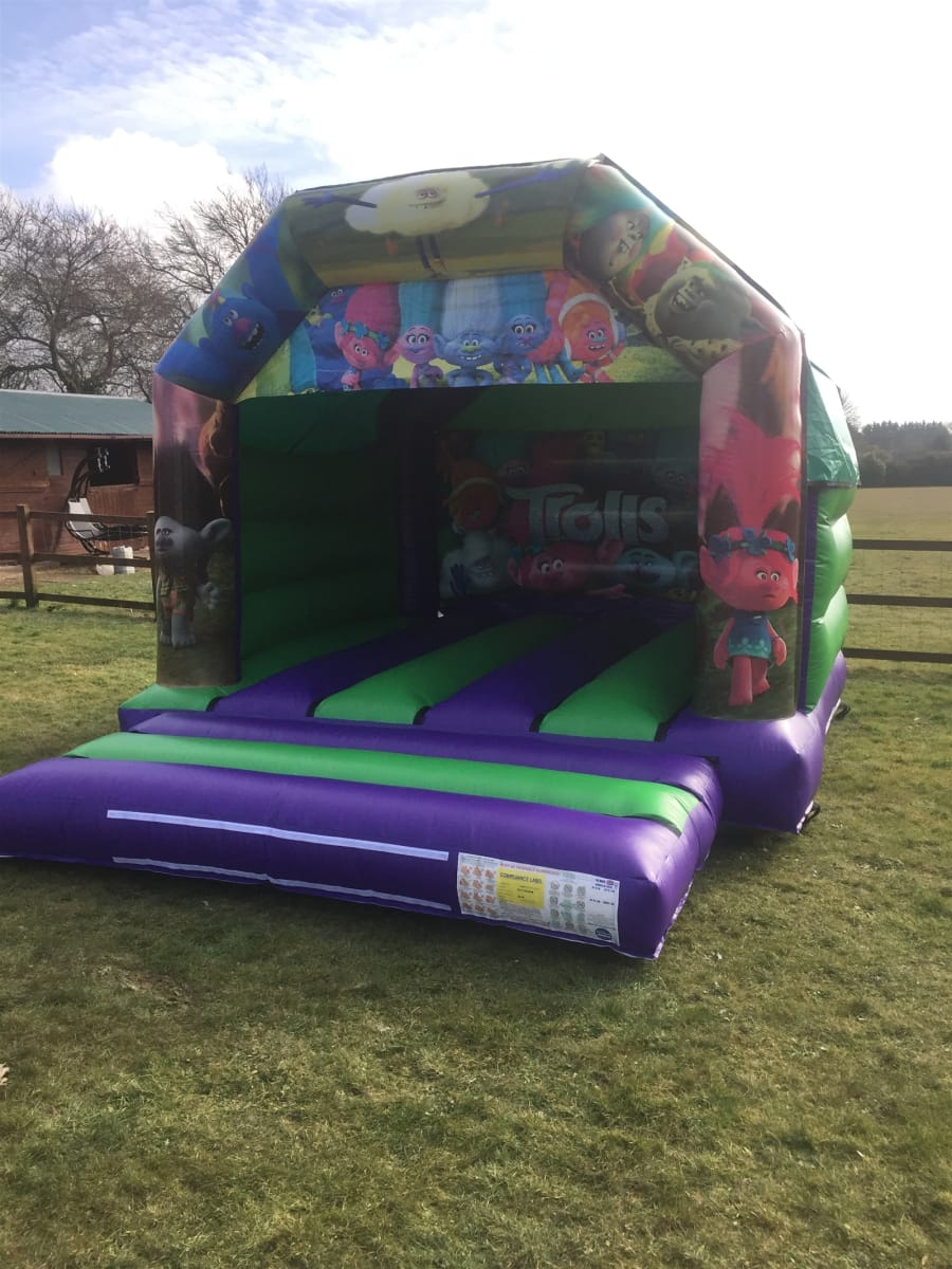 12 X 15 Foot Trolls Themed Bouncy Castle Bouncy Castle Hire In Norfolk Thetford Downham Market Brandon Swaffham Watton