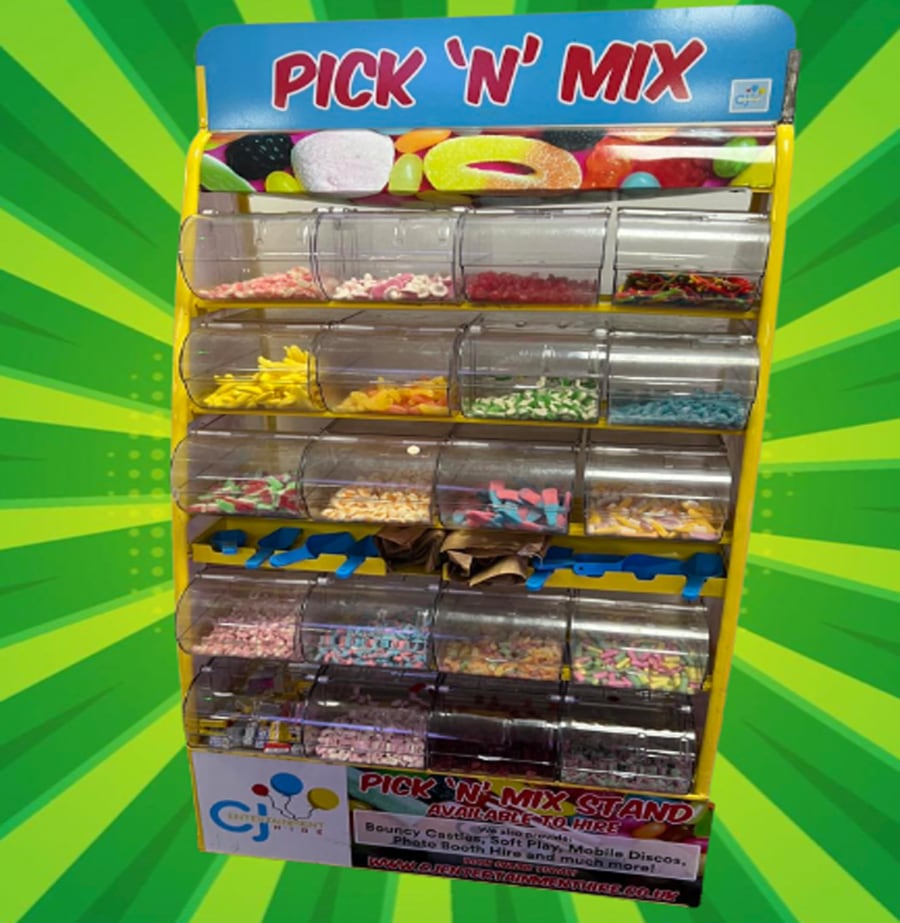 Pick n Mix Display Stand Only (Empty) - Bouncy Castles and soft