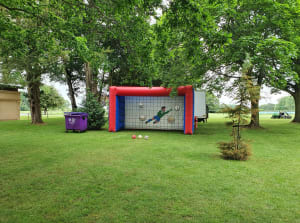 Inflatable Beat The Goal Keeper - Bouncy Castle Hire and soft play