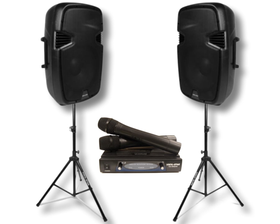 PA system with wireless microphone x 2 Hire in London Kent Surrey