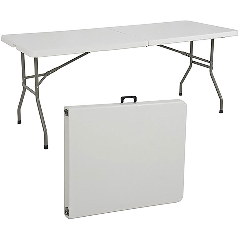 Lifetime 6 ft. Fold-in-Half Table: Almond 80454 - The Home Depot