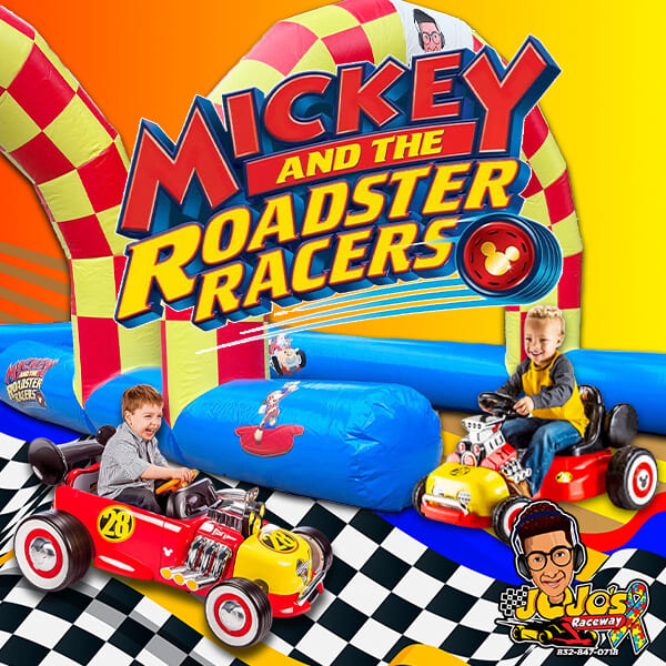 Mickey roadster cheap racers race track