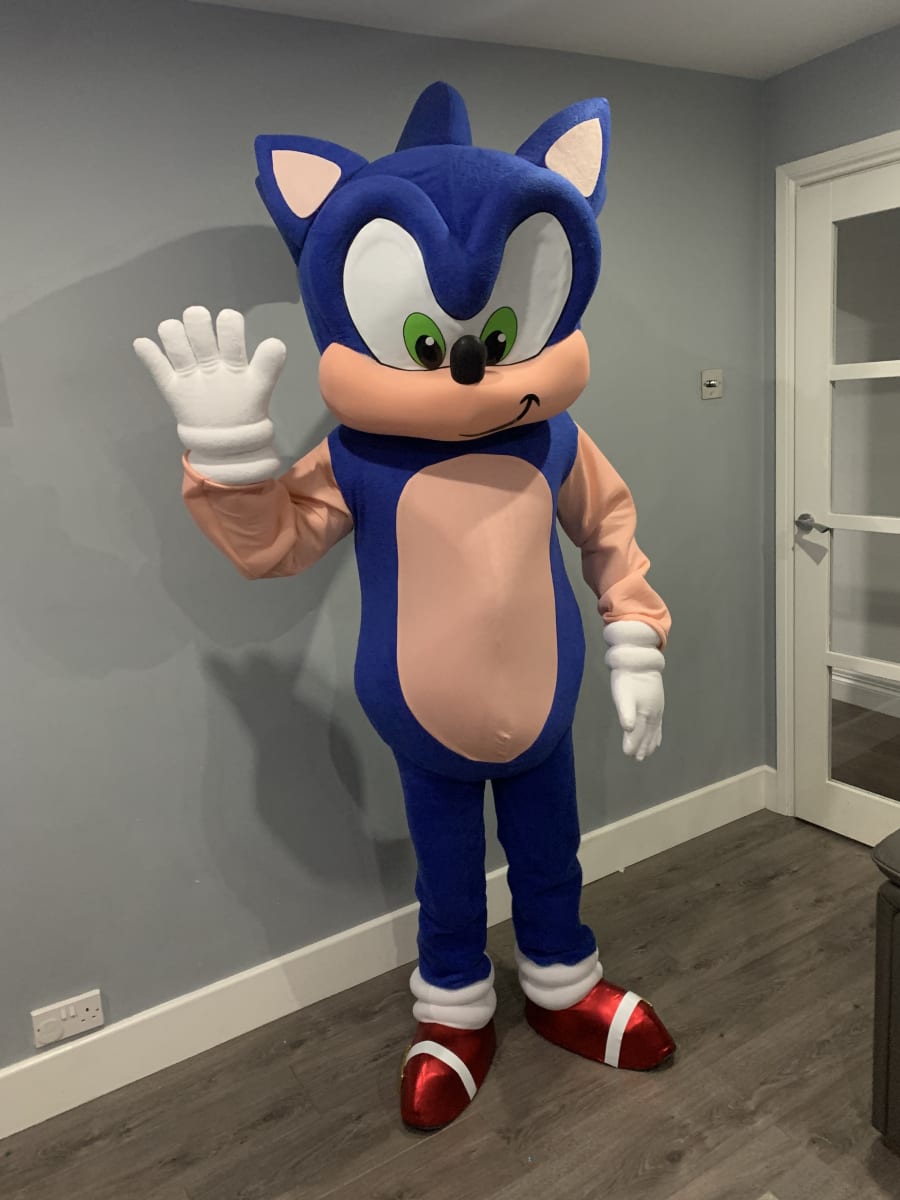 Sonic Mascot Costume - Bouncy Castle Hire in Essex