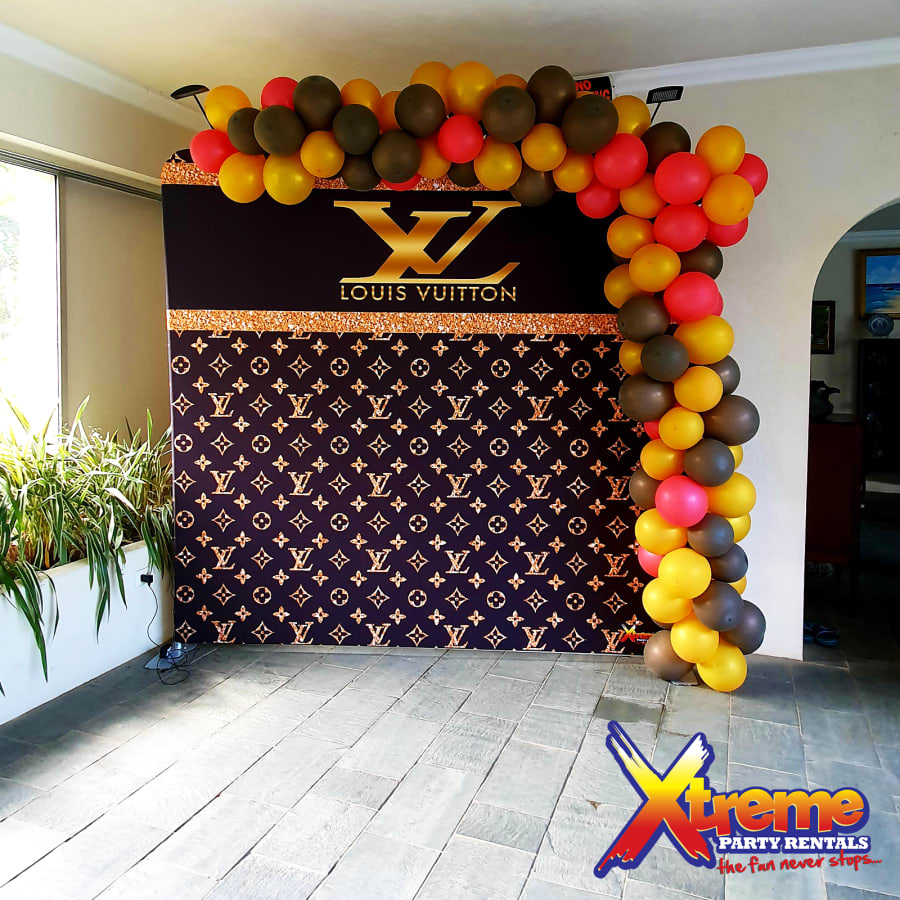 8ft x 8ft LV Backdrop - Bouncy Castle & Party Rentals in Bridgetown,  Barbados