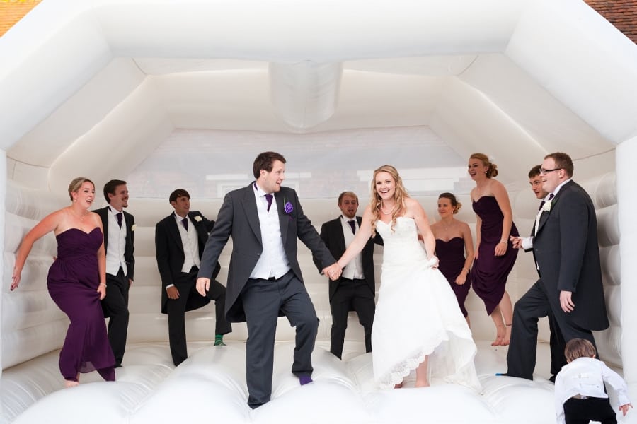 White Wedding Bouncy Castle Hire