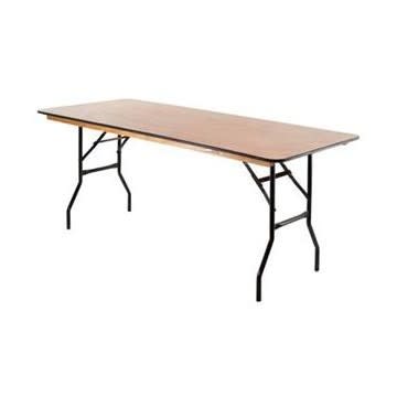 Stylewell unfinished wood rectangular trestle table store for 6