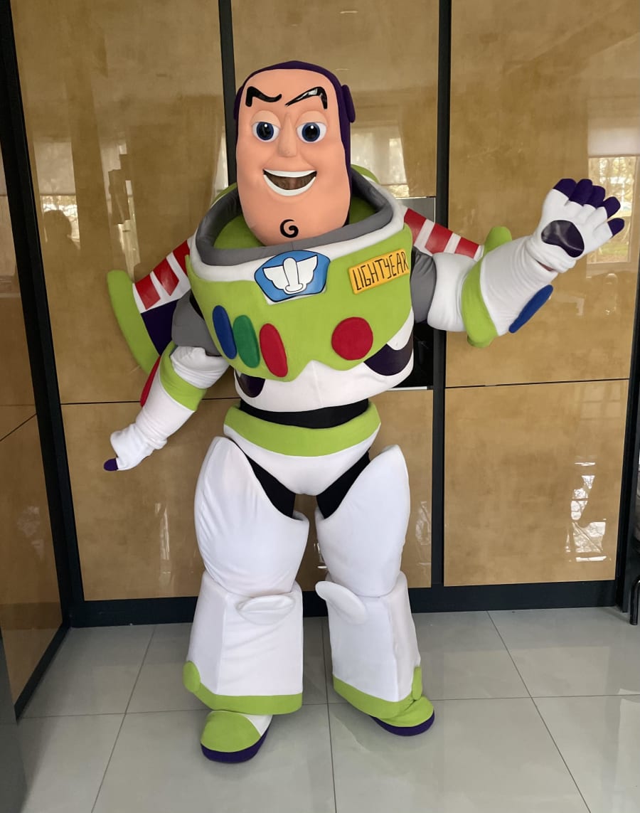 BIGGYMONKEY™ costume mascotte di Buzz Lightyear Formato L (175-180 CM)