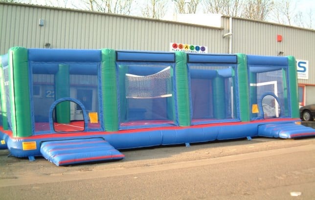 30ft by 19ft Inflatable Volleyball Court and football stadium - Bouncy  Castle Hire in Weymouth & Dorset