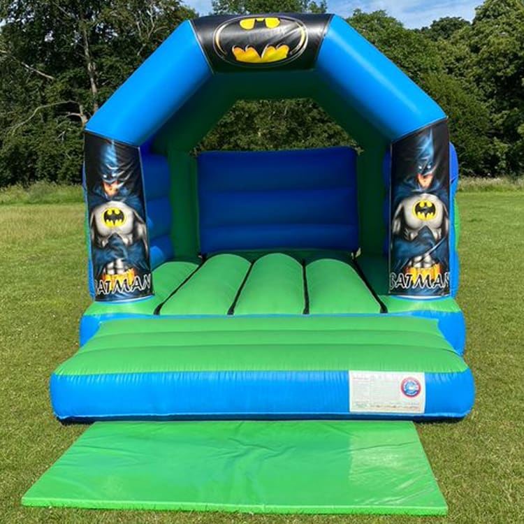 Batman Blue + Green Bouncy Castle - Inflatable, Bouncy Castle,  Entertainment, Event & Party Hire in London, Hertfordshire, Essex, Surrey,  East of England, Nationwide