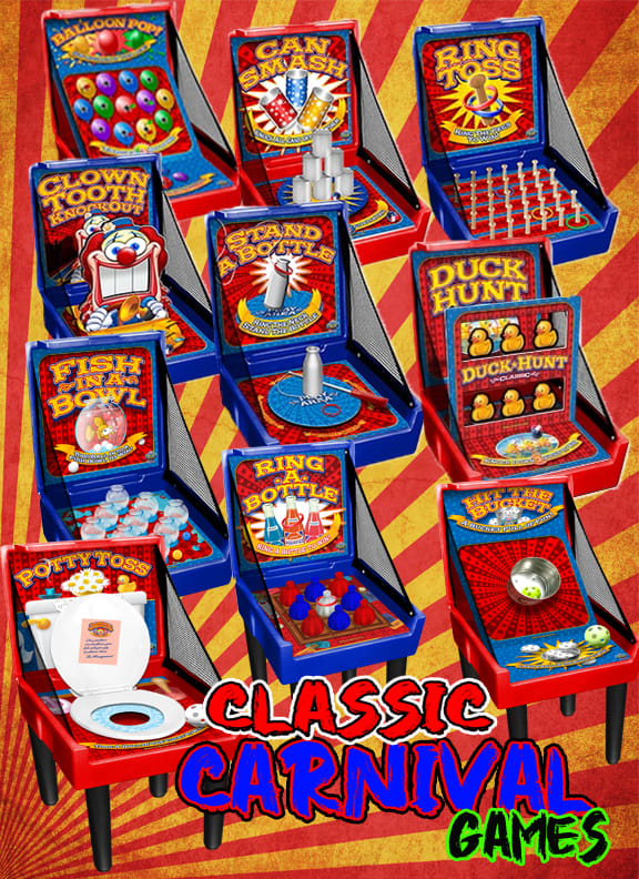 Classic Carnival Game Party Package - A&E Air Jumpers Party Rentals