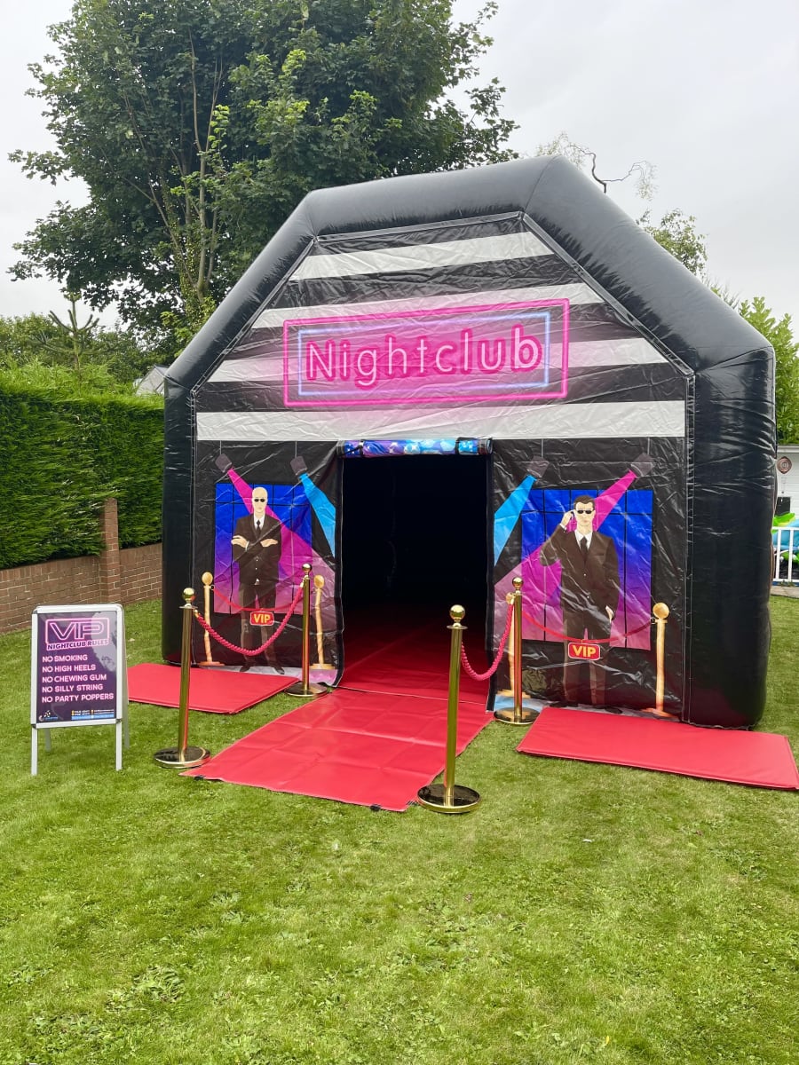 Inflatable Night Club( Red & Black) - Bouncy Castle Hire in Kilmarnock,  East Ayrshire