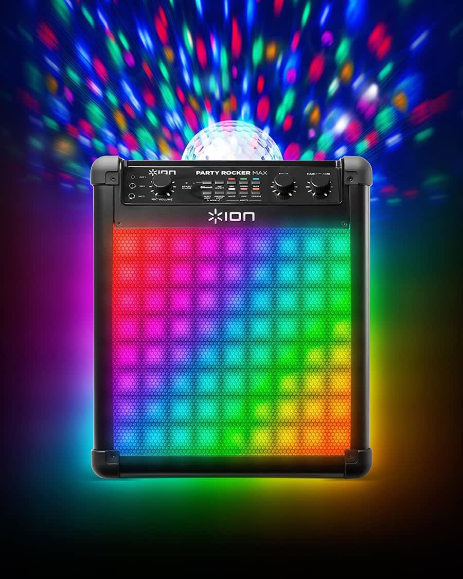 Disco light store with bluetooth speaker