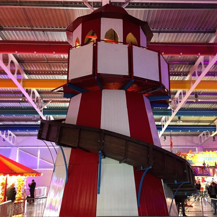 vintage traditional lighthouse helter skelter design vintage helter skelter
