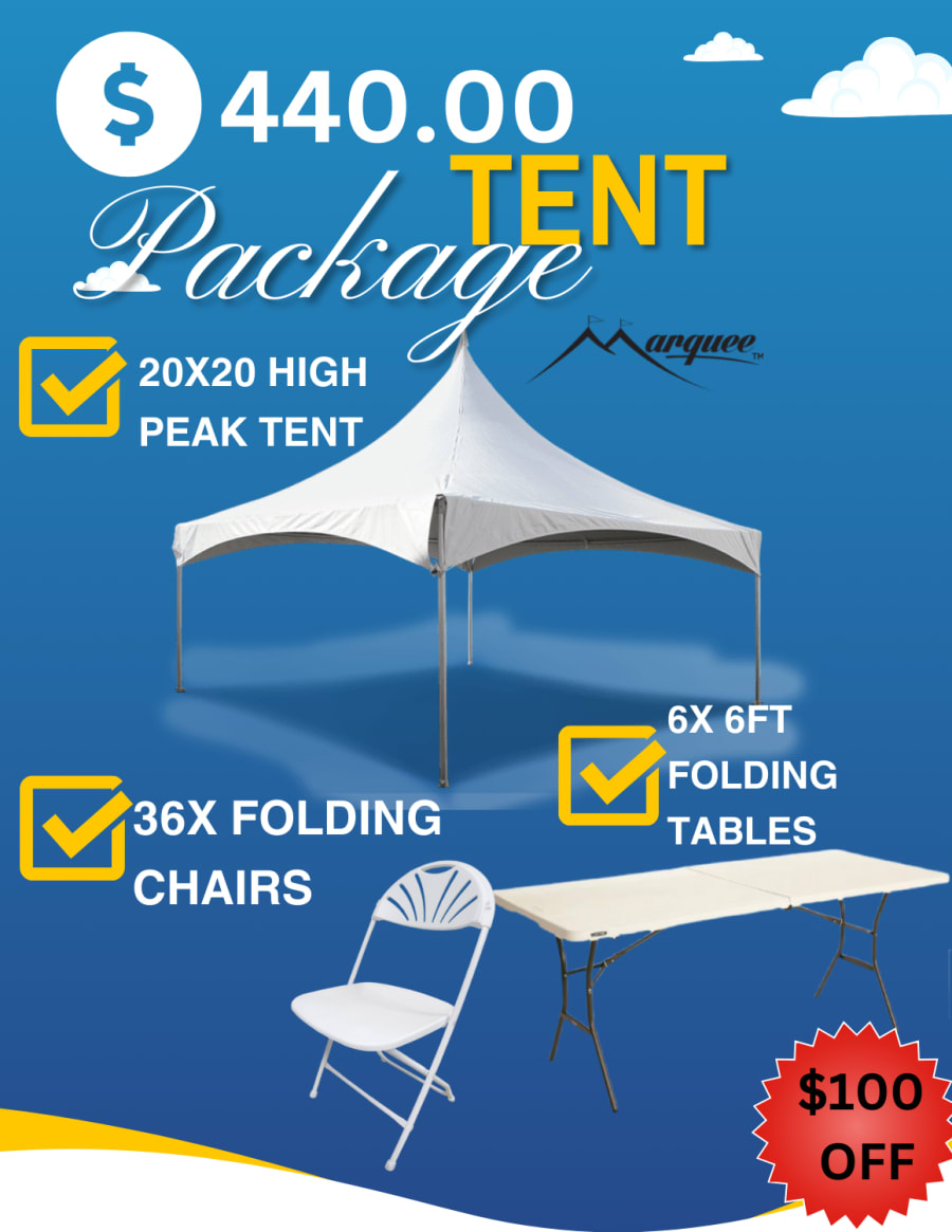 Tent Tables Chairs Package I