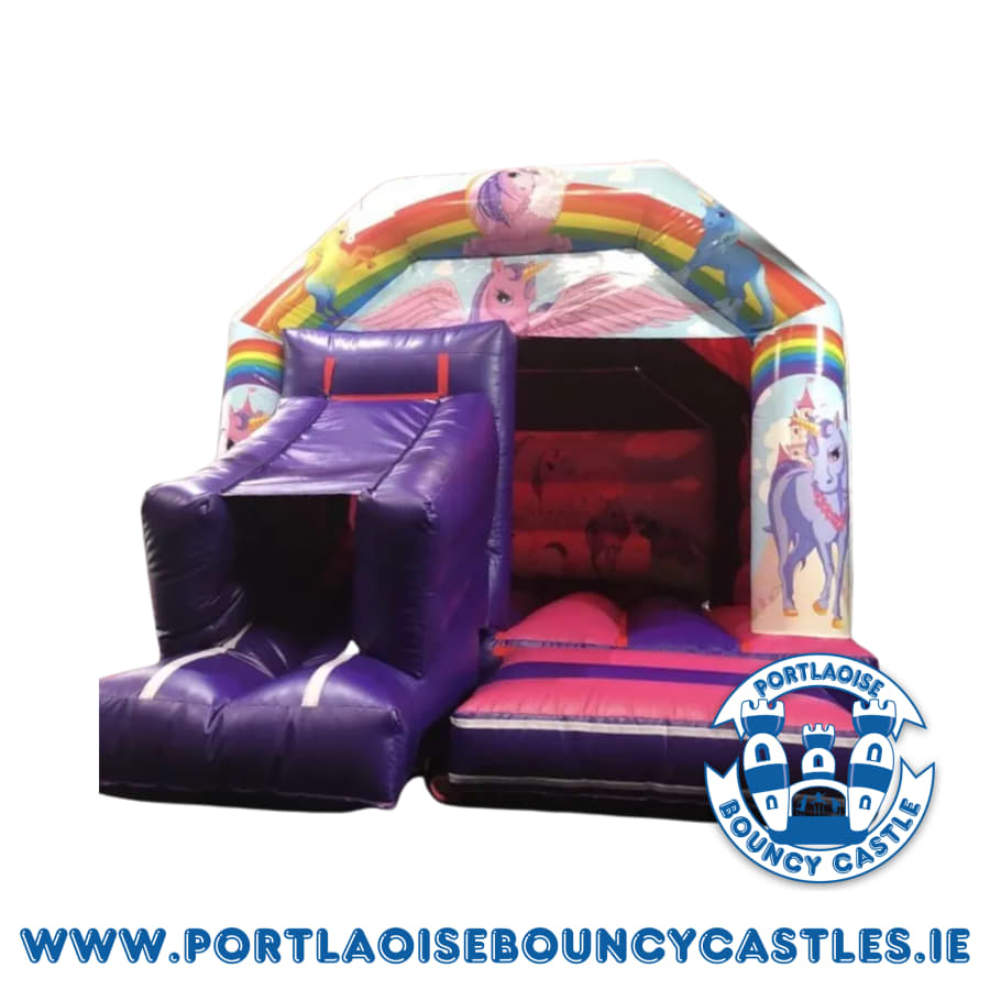 Unicorn Bouncy Castle with Slide