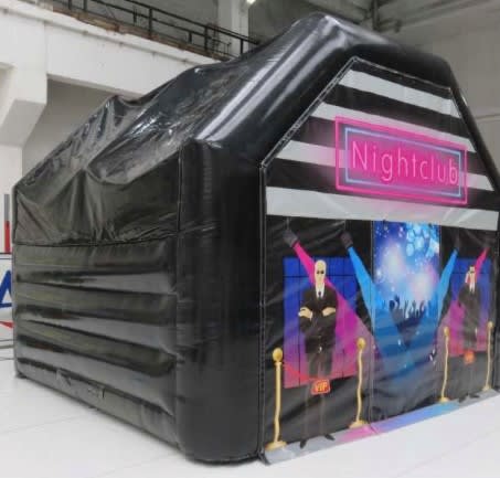 Inflatable Night Club( Red & Black) - Bouncy Castle Hire in Kilmarnock,  East Ayrshire