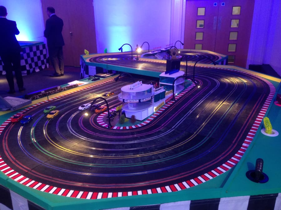 Giant 8 Lane Scalextric Hire Indoor - Leisure Hire