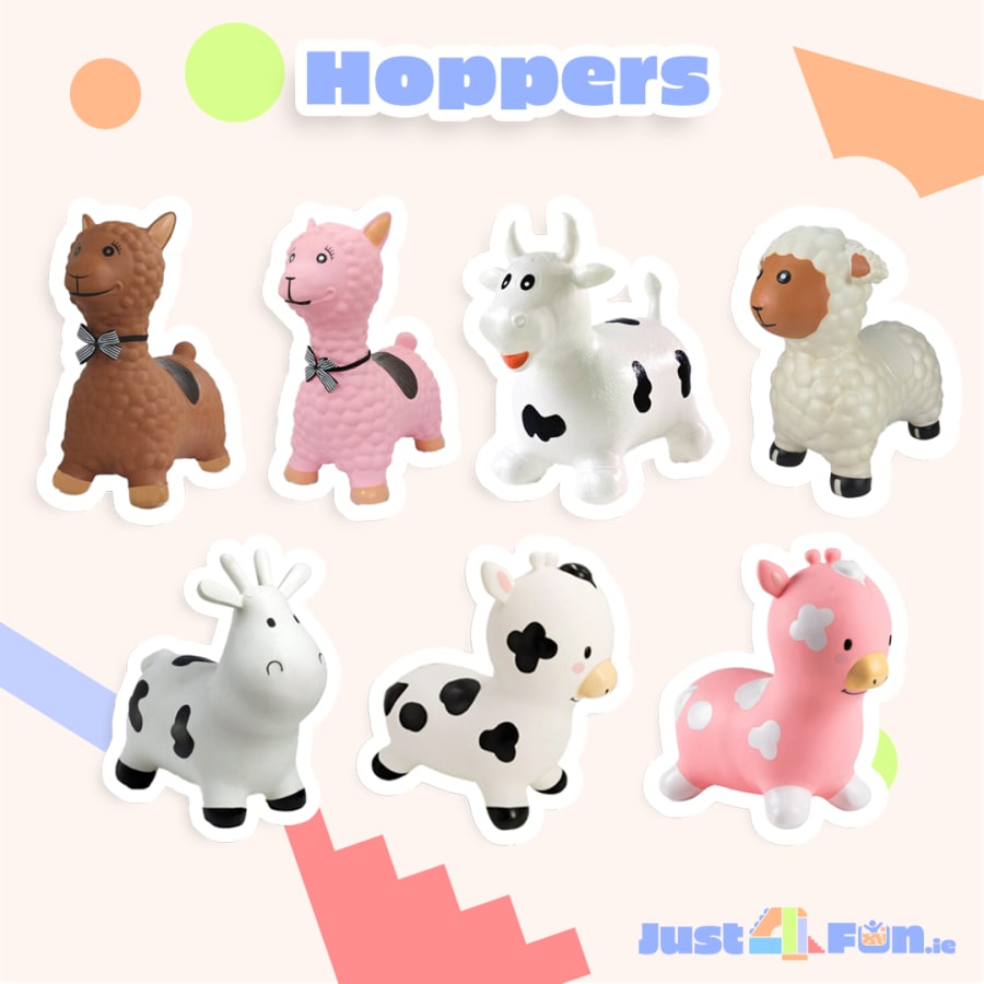 Big Steps Inflatable Cow Hopper Pink