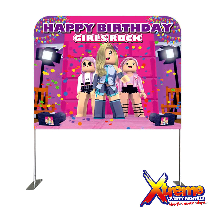 Roblox girls Backdrop 7ft x 5ft