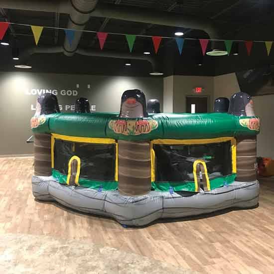 Inflatable Human Whack A Mole Game