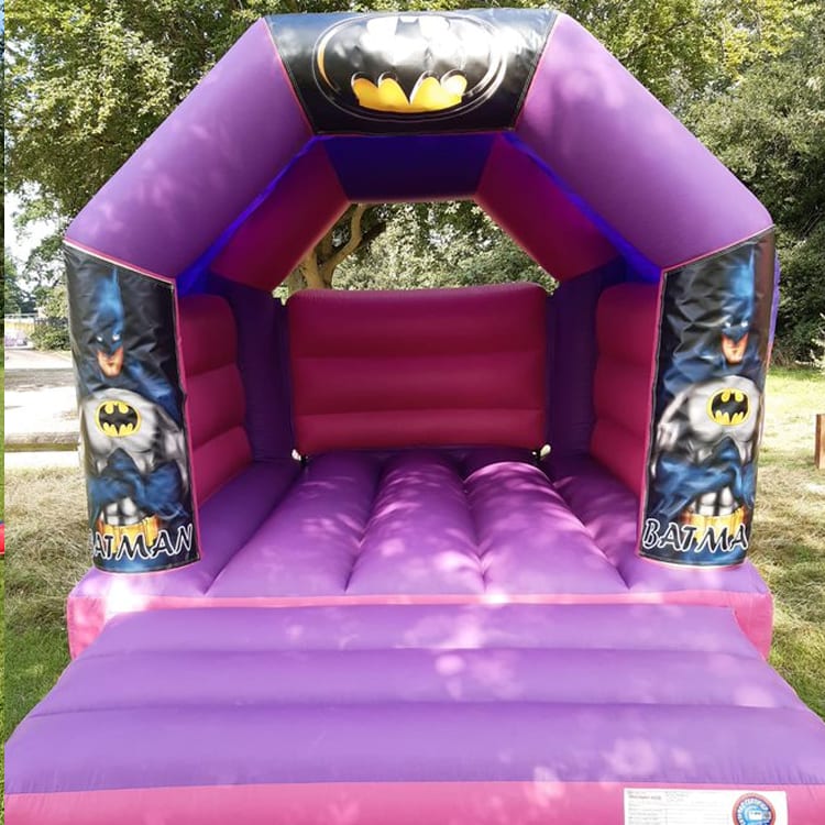 Batman Pink / Purple Bouncy Castle - Inflatable, Bouncy Castle,  Entertainment, Event & Party Hire in London, Hertfordshire, Essex, Surrey,  East of England, Nationwide