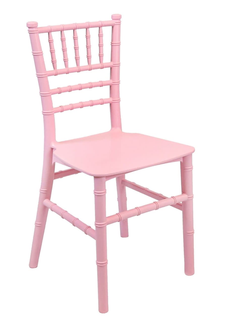 Kids Farmhouse Table and Pink Chiavari Toddler Chair Rental