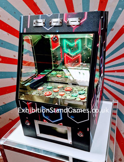 Coin Pusher - Counter Top Game - Exhibition Stand Games Hire in West  Midlands. East Midlands, UK Nationwide
