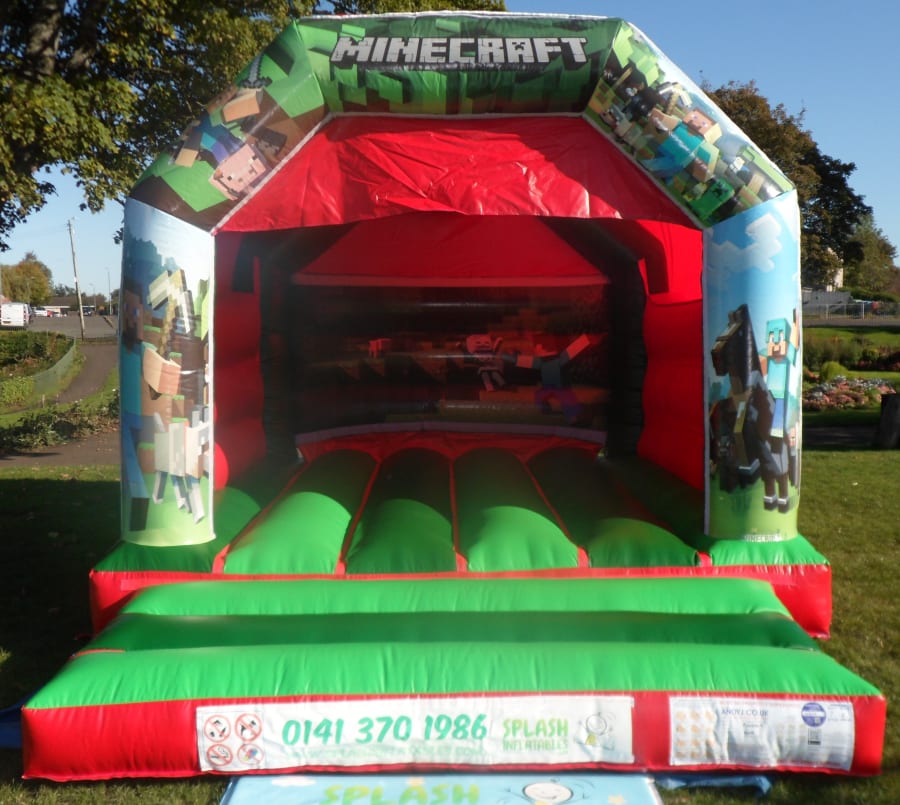 Minecraft Bouncy Castle Bouncy Castle Event Equipment Hire In Glasgow