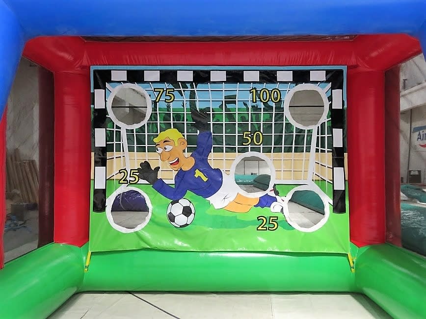 Inflatable Beat The Goal Keeper - Bouncy Castle Hire and soft play