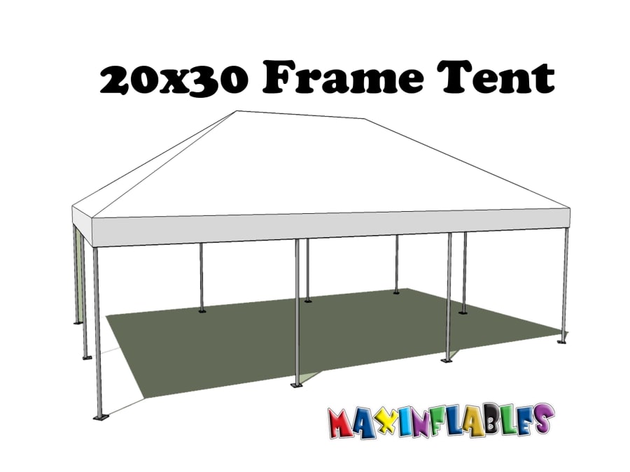 Traditional Frame Tent Rental 20x30 With side walls