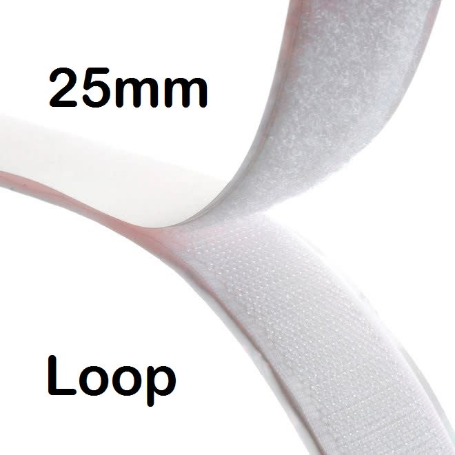 VELCRO® Brand 25mm Wide Sew-On Stadium Shape x 25