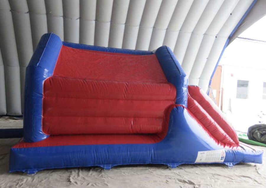 Deluxe Large Blue & Red Party Time Combo Bouncy Castle - Bouncy