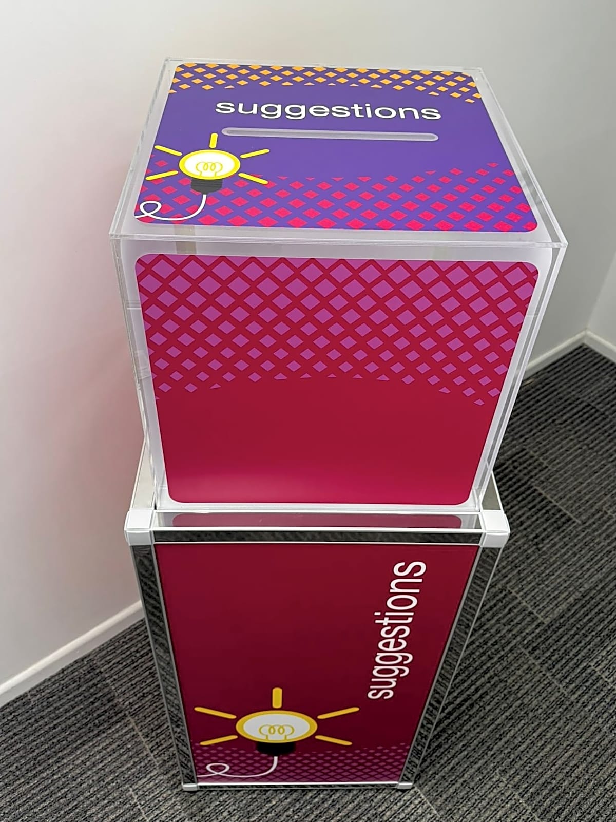 Feedback & Suggestion Box Hire