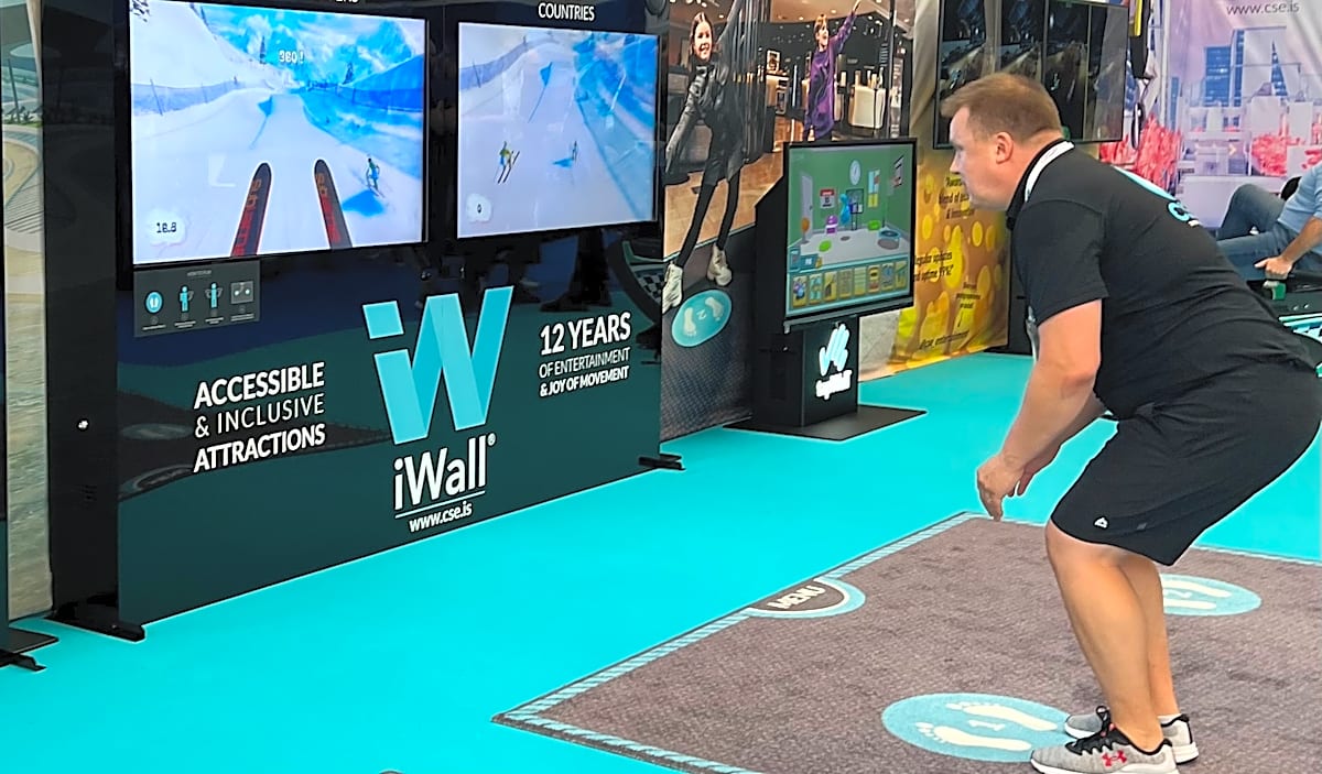 Interactive Ski Simulator Hire | iWall Hire